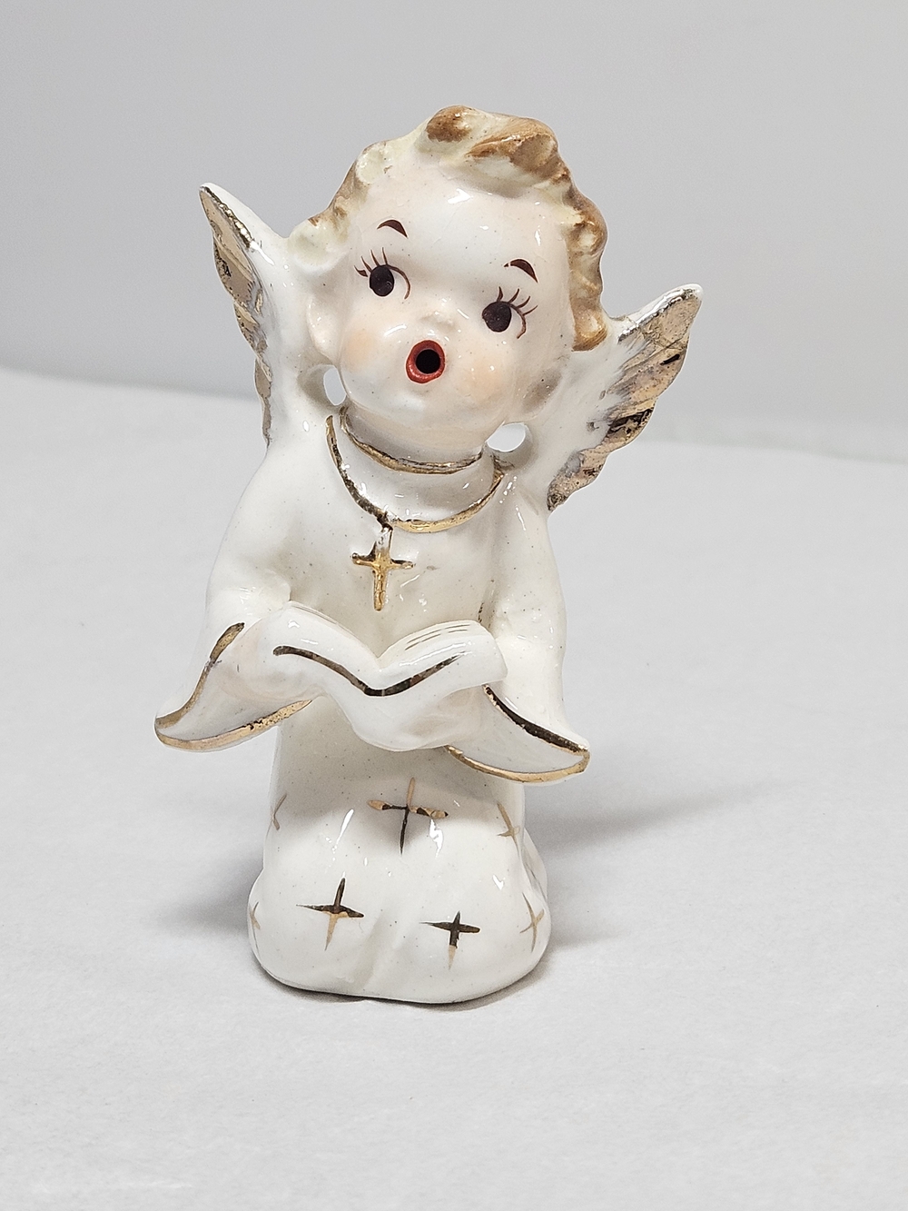 Vintage Artmark Porcelain Singing Choir  Angel Figurine Figure